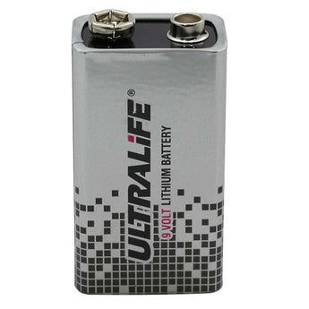 UltraLife U9VL-J-P-10CP 9V 1200mAh Lithium Primary (LiMnO2) Batteries - Snap Connectors - 10-Battery Contractor Pack