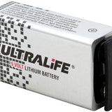 UltraLife Long-Life U9VL 9V 1200mAh Lithium (LiMnO2) Battery - Snap Connectors - 1 Piece Bulk - With Cap