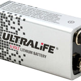 UltraLife Long-Life U9VL 9V 1200mAh Lithium (LiMnO2) Battery - Snap Connectors - 1 Piece Bulk - With Cap