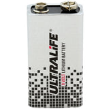 UltraLife Long-Life U9VL 9V 1200mAh Lithium (LiMnO2) Battery - Snap Connectors - 1 Piece Bulk - With Cap