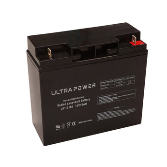 UltraPower UP12180NB 18Ah 12V Rechargeable Sealed Lead Acid (SLA) Battery - NB Terminal