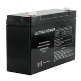 UltraPower UP6120F1 12Ah 6V Rechargeable Sealed Lead Acid (SLA) Battery - F1 Terminal