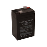 UltraPower UP645F1 4.5Ah 6V Rechargeable Sealed Lead Acid (SLA) Battery - F1 Terminal
