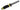 Underwater Kinetics Blue Tang Titanium 30071 Fixed Blade Dive Knife - 5-inch Straight/Serrated, Blunt Tip - Black with Yellow Accents