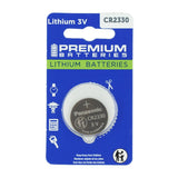 Panasonic CR2330 265mAh 3V Lithium (LiMnO2) Coin Cell Battery - Retail Card