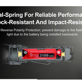 Klarus XT11GT Pro V2.0 USB-C Rechargeable Tactical LED Flashlight - Luminus SST-70 - 3300 Lumens - Uses 2 x CR123A or 1 x 18650 (Included) - Black or Wolf Grey