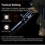 Klarus XT11GT Pro V2.0 USB-C Rechargeable Tactical LED Flashlight - Luminus SST-70 - 3300 Lumens - Uses 2 x CR123A or 1 x 18650 (Included) - Black or Wolf Grey