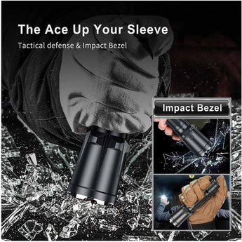 Klarus XT11GT Pro V2.0 USB-C Rechargeable Tactical LED Flashlight - Luminus SST-70 - 3300 Lumens - Uses 2 x CR123A or 1 x 18650 (Included) - Black or Wolf Grey