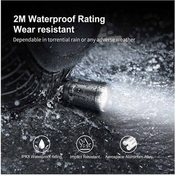 Klarus XT11GT Pro V2.0 USB-C Rechargeable Tactical LED Flashlight - Luminus SST-70 - 3300 Lumens - Uses 2 x CR123A or 1 x 18650 (Included) - Black or Wolf Grey