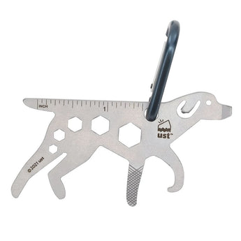Ultimate Survival Technologies Tool A Long Micro Dog Multi-Tool - Stainless Steel - 5 Total Tools - TSA-Compliant