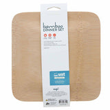 Ultimate Survival Technologies Bamboo Dinner Set with Utensils - 12 Piece Set