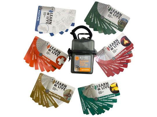 UST Learn & Live Outdoor Skills Card Set - Contents