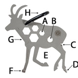 Ultimate Survival Technologies Tool a Long Antelope Multi-Tool - Stainless Steel - 8 Total Tools - TSA Compliant (20-12463)