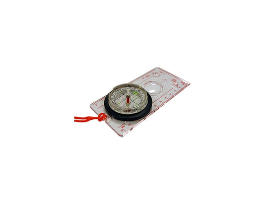 Ultimate Survival Technologies Deluxe Map Compass / Route Planning Tool - Liquid-Filled Compass with Measuring Scales - Clear (20-310-455C)