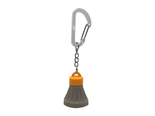 Ultimate Survival Technologies Tent Bulb LED 0.5 Keychain Light - Includes 4 x LR41s - Orange and Gray (20-SAC0008)