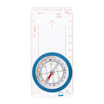 Ultimate Survival Technologies Deluxe Map Compass / Route Planning Tool - Liquid-Filled Compass with Measuring Scales - Clear