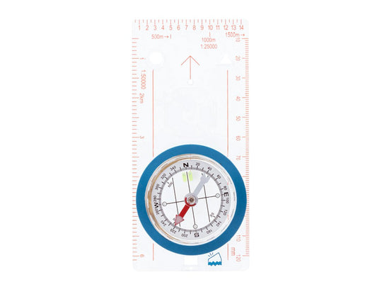 Ultimate Survival Technologies Deluxe Map Compass / Route Planning Tool - Liquid-Filled Compass with Measuring Scales - Clear