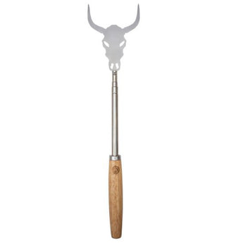 Ultimate Survival Technologies Grill A Long Extendable Fork - Cow Skull