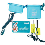 Ultimate Survival Technologies Learn and Live Fire Starting Kit Combo - Pairs Pocket Guide with Fire Starter and Tinder