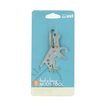 Ultimate Survival Technologies Tool A Long Micro Dog Multi-Tool - Stainless Steel - 5 Total Tools - TSA-Compliant