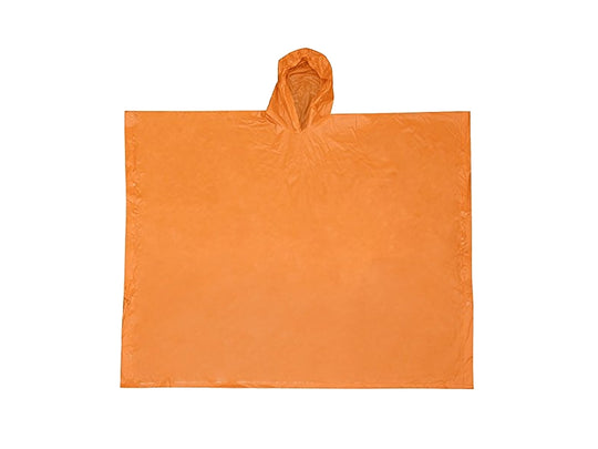Ultimate Survival Technologies All-Weather Youth Poncho - 36 x 45-inch Rainwear - Orange (20-RNW0003-08)