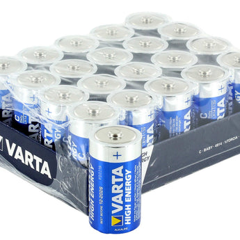 Varta Long Life Power C 1.5V Alkaline Button Top Batteries - Retail Packaging, Sold Individually