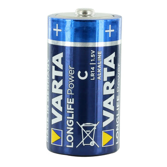Varta Long Life Power C 1.5V Alkaline Button Top Batteries - Retail Packaging, Sold Individually
