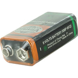 Vinnic ER6F22MSG 9V 330mAh Extra Heavy Duty Battery with Snap Connector - 1pc Shrink Wrap