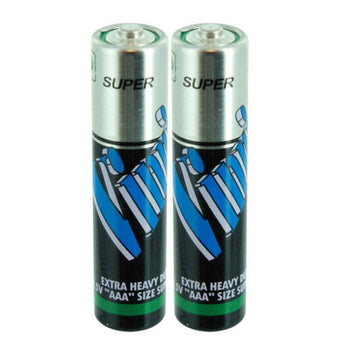 Vinnic SR03MSG AAA 500mAh 1.5V Super Heavy Duty Batteries - 2 Pack Shrink Wrap