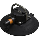 SeaSucker 6in Vacuum Mount with Flat-Top or Pointed Stainless Steel D-Ring - Black or White