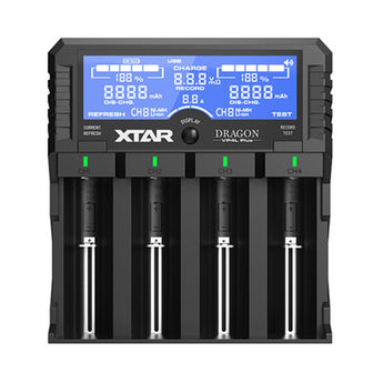 XTAR Dragon VP4L Plus 4 Slot Professional Battery Charger and Tester