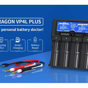 XTAR Dragon VP4L Plus 4 Slot Professional Battery Charger and Tester