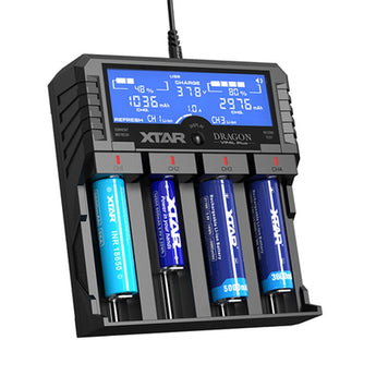 XTAR Dragon VP4L Plus 4 Slot Professional Battery Charger and Tester