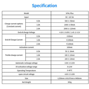 XTAR Dragon VP4L Plus 4 Slot Professional Battery Charger and Tester