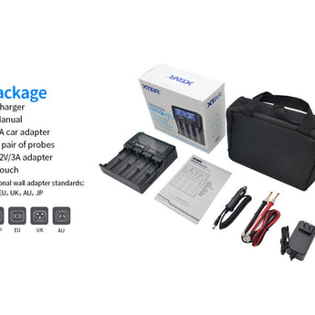 XTAR Dragon VP4L Plus 4 Slot Professional Battery Charger and Tester