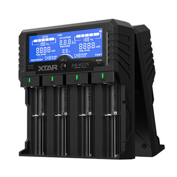 XTAR Dragon VP4L Plus 4 Slot Professional Battery Charger and Tester