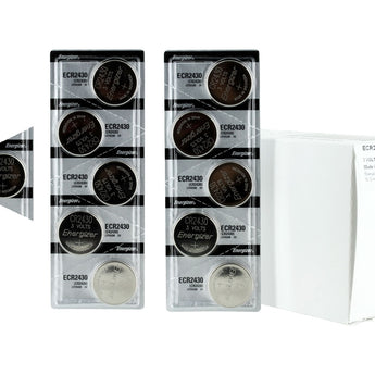 Energizer ECR2430 290mAh 3V Lithium Primary (LiMNO2) Coin Cell Battery - 1 Piece Tear Strip, Sold Individually