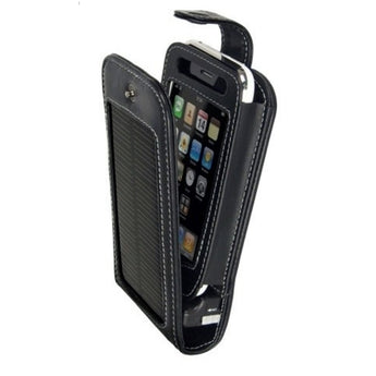 Wagan 2561 Exec Duo-Solar iPhone Charger/Leather Case
