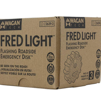 WAGAN TECH FRED Light™ - Flashing Roadside Emergency Disk™ - 3 Pack (2639-3)