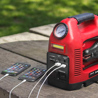 Wagan JumpBoost V6 Air - Jump Starter with 150 PSI Air Compressor and 10 LED Work Light