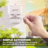 Wagan Solar Wall Light - 2000 Lumens - Includes Li-ion Battery Pack - White