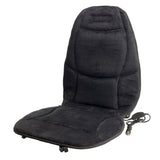 Wagan Stylish Soft Velour Heated Car Seat Cushion - Black (9438)