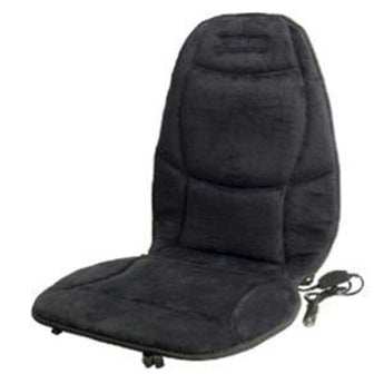 Wagan Stylish Soft Velour Heated Car Seat Cushion - Black (9438)