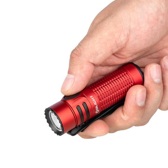 Olight Warrior Nano Rechargeable LED Flashlight - 1200 Lumens - Includes 1 x 18350 - Black or Red