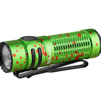Olight Warrior Nano Rechargeable LED Flashlight - 1200 Lumens - Includes 1 x 18350 - Black or Red