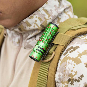 Olight Warrior Nano Rechargeable LED Flashlight - 1200 Lumens - Includes 1 x 18350 - Black or Red