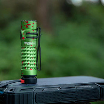 Olight Warrior Nano Rechargeable LED Flashlight - 1200 Lumens - Includes 1 x 18350 - Black or Red