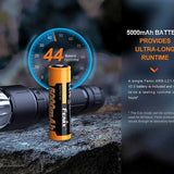 Fenix WF26R Rechargeable LED Flashlight - 3000 Lumens - Includes 1 x 21700