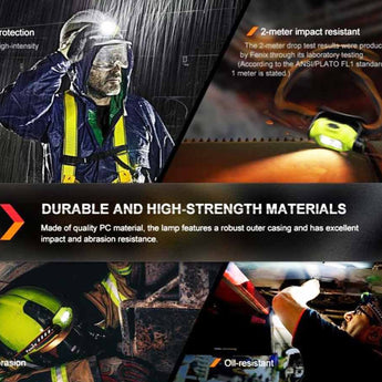 Fenix WH23R USB-C Rechargeable LED Headlamp - 600 Lumens - Uses Built-in 2000mAh Li-ion Battery Pack