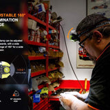 Fenix WH23R USB-C Rechargeable LED Headlamp - 600 Lumens - Uses Built-in 2000mAh Li-ion Battery Pack